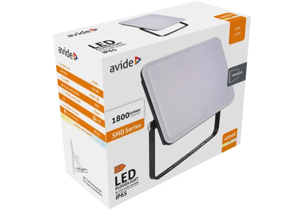 Avide LED Reflektor Slim SMD Keret nélküli 20W NW 4000K Keret nélküli