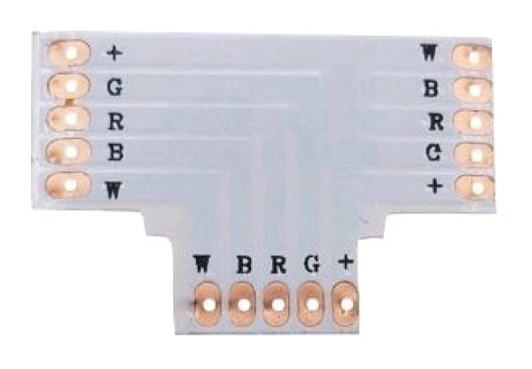 Avide LED Szalag 12V RGB+W T Elosztó RGB+W
