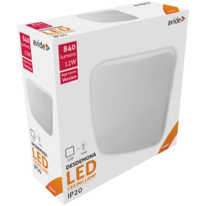 Avide LED Mennyezeti Lámpa Négyzetes Desdemona 12W 280*90mm NW 4000K 12W