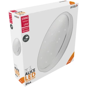 Avide LED Mennyezeti Lámpa IP44 Selene 18W 330*68mm CW 6400K 18W