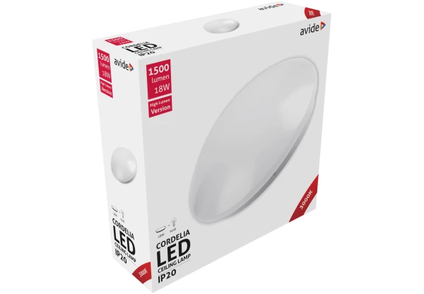 Avide LED Mennyezeti Lámpa Cordelia 18W 330*100mm WW 3000K 18W