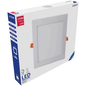 Avide LED Beépíthető Négyzetes Mennyezeti Lámpa ALU 18W CW 6400K Négyzetes