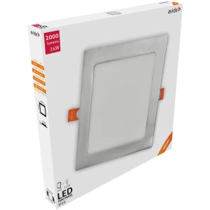 Avide LED Beépíthető Négyzetes Mennyezeti Lámpa ALU Szatén Nikkel 24W NW 4000K Négyzetes
