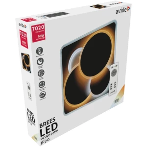 Avide Design Mennyezeti Lámpa Brees 90W (45+45) RF Távirányítóval Mennyezeti