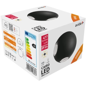 Avide kültéri fali lámpa Cairo 4 irányú LED 12W NW IP54 Integrált LED