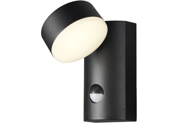 Avide kültéri fali lámpa Siraz LED 12W NW mozgásérzékelővel IP54 Integrált LED