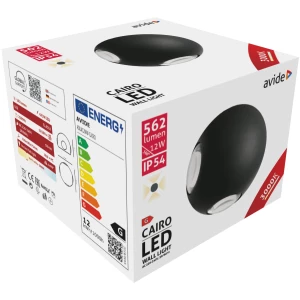 Avide kültéri fali lámpa Cairo 4 irányú LED 12W WW IP54 Integrált LED