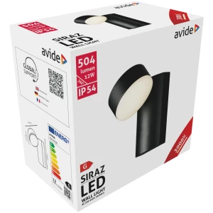 Avide kültéri fali lámpa Siraz LED 12W WW IP54 Integrált LED