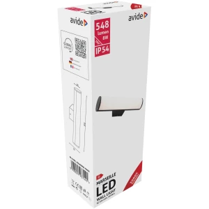 Avide kültéri fali lámpa Marseille Vízszintes LED 8W WW IP54 Integrált LED