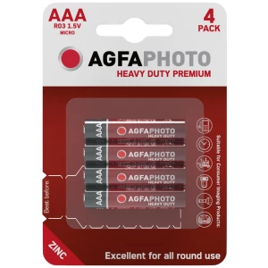 AgfaPhoto Heavy Duty Féltartós Mikro Elem AAA B4 Bliszteres