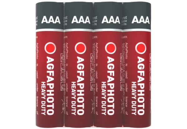 AgfaPhoto Heavy Duty Féltartós Mikro Elem AAA SHRINK S4 Fóliás