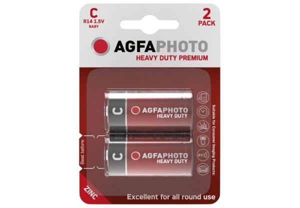 AgfaPhoto Heavy Duty Féltartós Baby Elem C B2 Bliszteres
