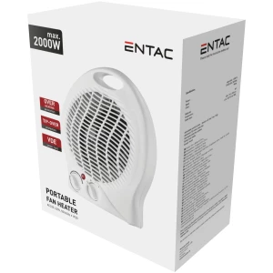 Entac Hordozható Ventilátoros fűtőtest 2000W-Fehér Fűtőtestek