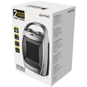 Entac Hordozható PTC fűtőtest 750/1500W Fűtőtestek