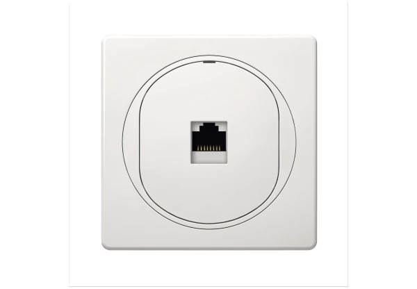 EON adatátviteli aljzat 1xRJ45 Cat 6 UTP, fehér Készre szerelt