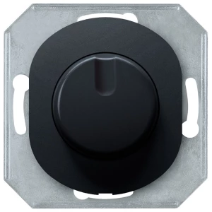 EON fedőkeret-mentes elektronikus LED fényerőszabályozó, soft-touch fekete Fényerőszab.
