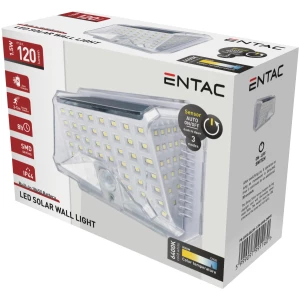 Entac Napelemes Műanyag Lámpa 1.5W SMD 3 mód PIR Szolár
