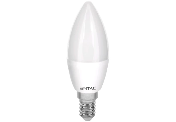 Entac LED Candle E14 6,5W NW 4000K Gyertya