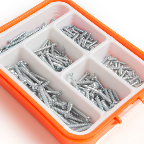 Önmetsző csavar készlet – 3.5-5 mm – 210 részes  04285 Csavarok, tiplik