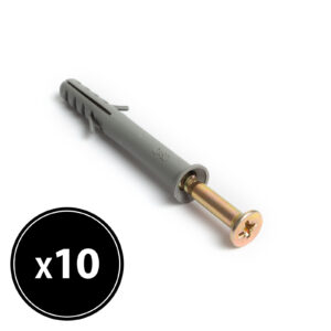 Tipli + csavar – 10 x 80 mm – 10 db / csomag  04815C Csavarok, tiplik