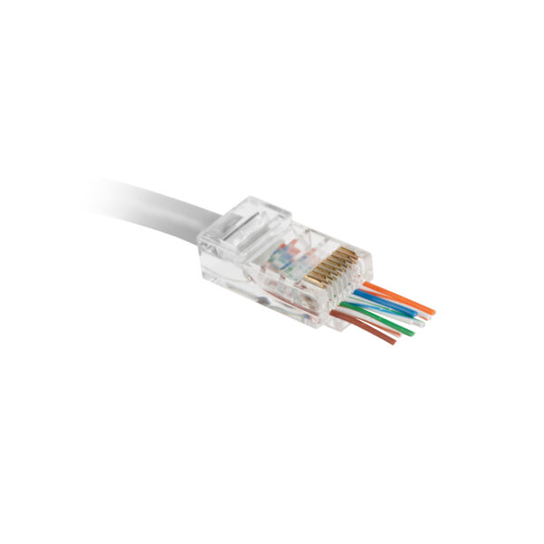 8P8C moduláris dugó – átmenő – CAT5e RJ45  05223PT Telekommunikáció