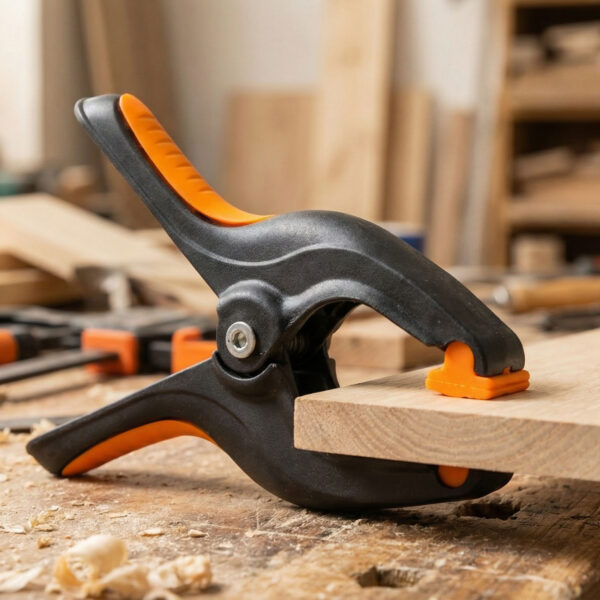 Szorító csipesz – 2″ / 55 mm – 160 x 115 mm – műanyag – fekete / narancssárga  10284 Kézi szerszámok