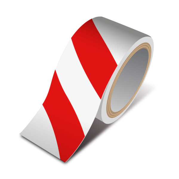 Veszélyt jelző ragasztószalag – piros / fehér – 50 mm x 33 m  11078B Ragasztószalagok