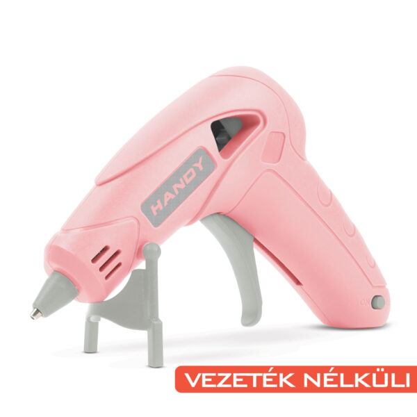 Ragasztópisztoly – akkumulátoros, Type-C – 7 mm – 10 W – babarózsaszín  11100A Gépi szerszámok