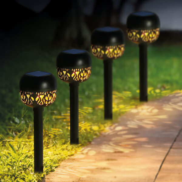 Leszúrható szolár lámpa – 1 melegfehér LED – 8 x 8 x 38 cm  11276 Szolárok