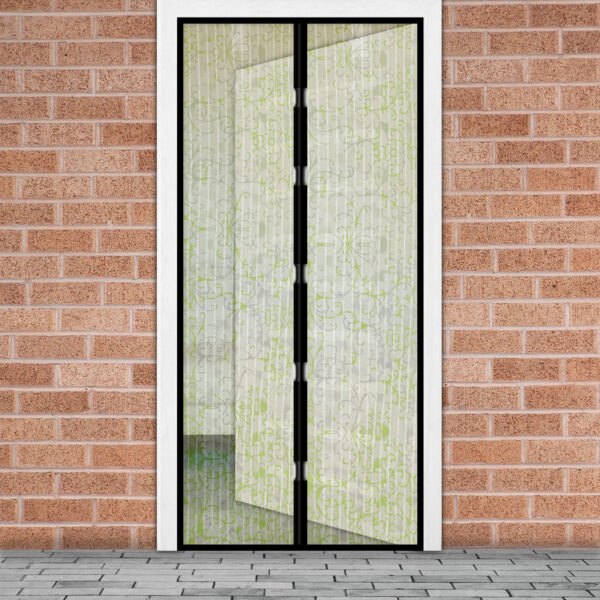 Szúnyogháló függöny ajtóra – mágneses – 100 x 210 cm – Virág mintás  11398H Szúnyoghálók