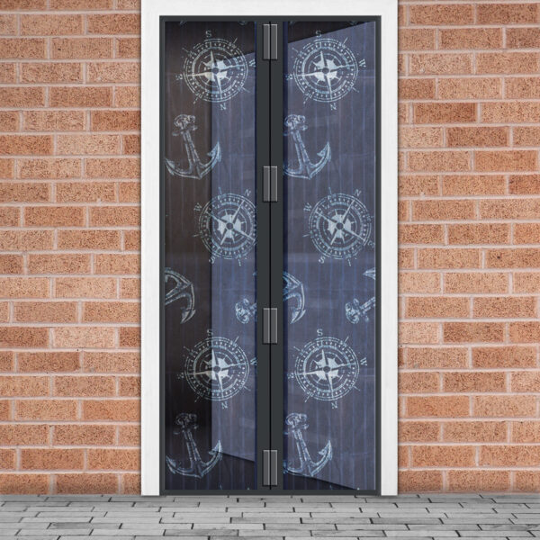 Szúnyogháló függöny ajtóra – mágneses – 100 x 210 cm – horgonyos  11398S Szúnyoghálók