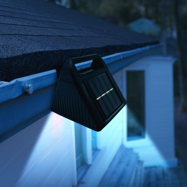 Szolár ereszcsatorna fény – 6 hidegfehér SMD LED – fekete  11443 Szolár