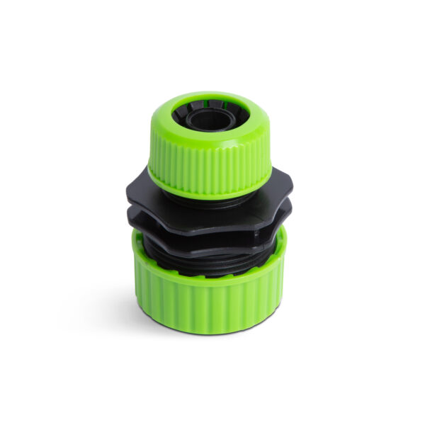 Tömlőcsatlakozó adapter – 1/2″ – 3/4″ – műanyag – zöld/fekete  11667 Öntözés