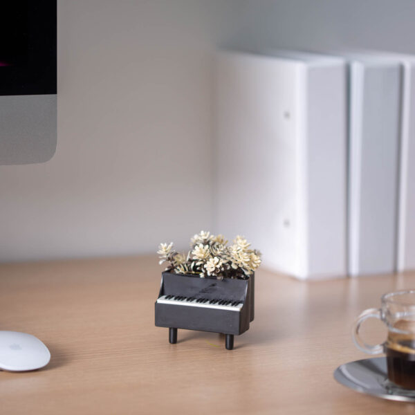 Műnövény dekoráció – zongora – 8 x 9 cm – 4 féle  11855 Háztartási kisgépek