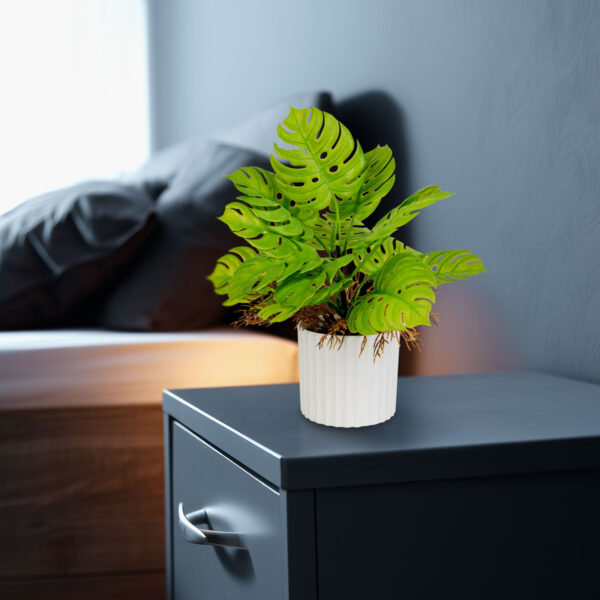 Műnövény dekoráció – monstera – 22 x 8,5 cm  11888 Háztartási kisgépek
