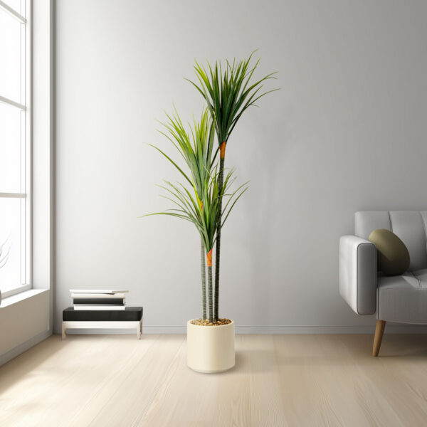 Műnövény dekoráció – Dracaena Marginata – zöld – 1,2 m  11903 Háztartási kisgépek