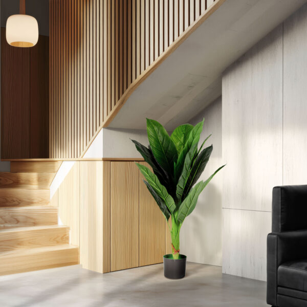 Műnövény dekoráció – colocasia – 100 cm  11911 Háztartási kisgépek