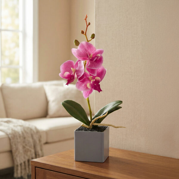 Műnövény dekoráció – orchidea – 3 féle – 29,5 cm  11914 Háztartási kisgépek