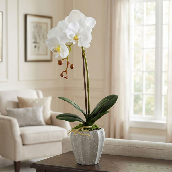 Műnövény dekoráció – orchidea – 3 féle – 45 cm  11916 Háztartási kisgépek