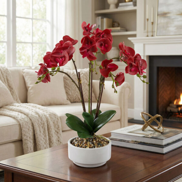 Műnövény dekoráció – orchidea – 5 féle – 56 cm  11919 Háztartási kisgépek