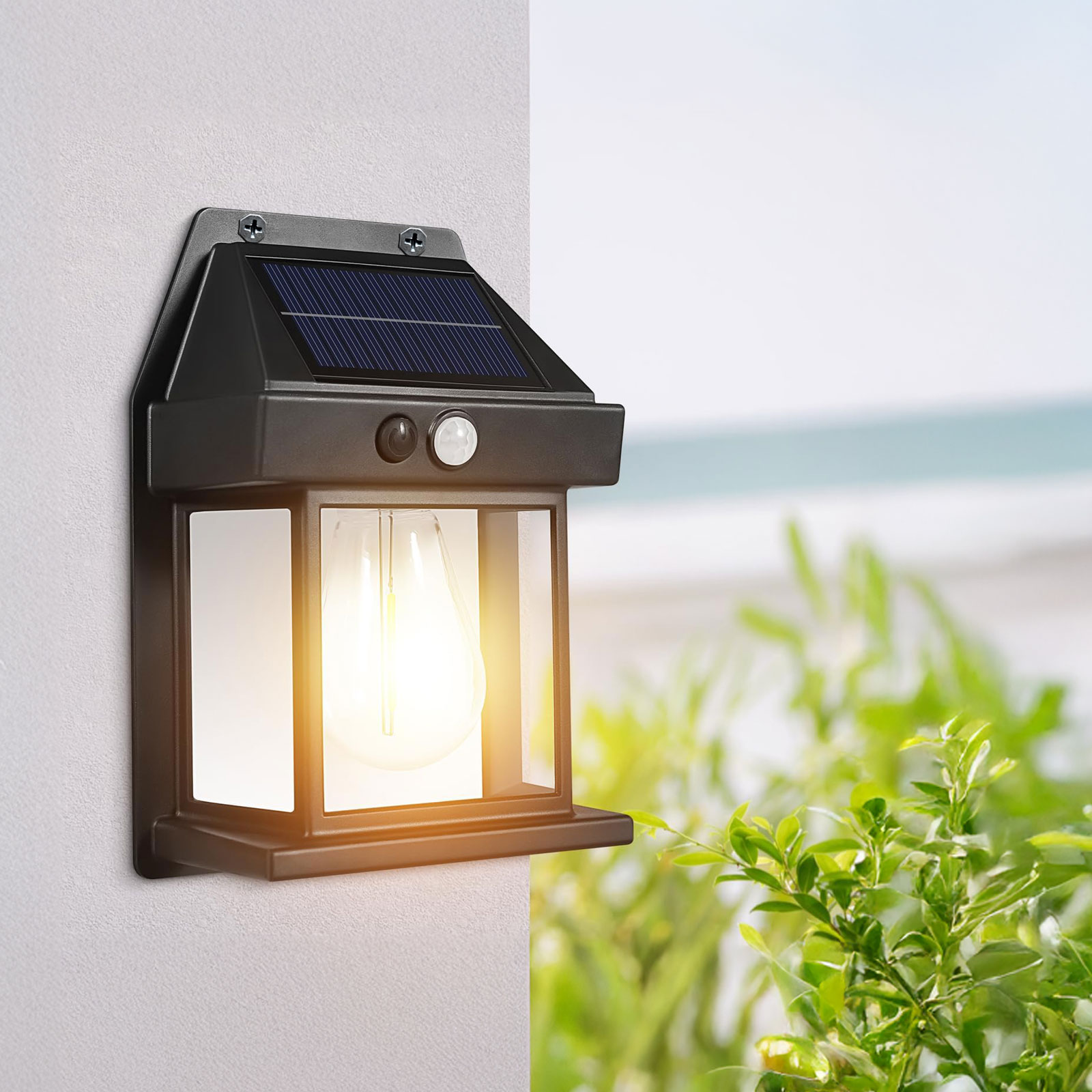 Szolár mozgásérzékelős fali lámpa – 1 filament LED – fekete – 12 x 6 x 17 cm 13007 Egyéb Szolár mozgásérzékelős fali lámpa – 1 filament LED – fekete – 12 x 6 x 17 cm 13007 Egyéb