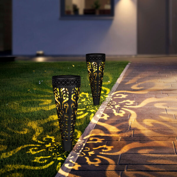 Leszúrható szolár lámpa – 1 melegfehér LED – 28,5 x 7 cm  13011 Szolár