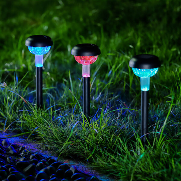 Leszúrható szolár lámpa – RGB LED – 7 x 30 cm – színváltós  13016 Szolár
