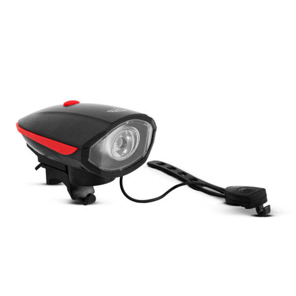 Kerékpár lámpa elektromos kürttel – XPE LED – 400 mAh – 450 lm – IP55  18582 Lámpák, csengők