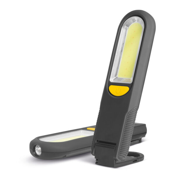 Mágneses steklámpa COB + SMD LED-del, akasztóval – vészjelzővel  18614 Steklámpa, szerelőlámpa