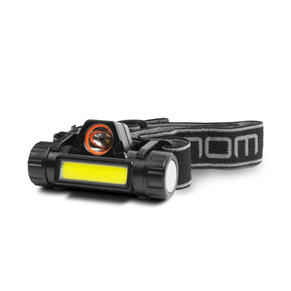 COB+SMD LED-es fejlámpa – akkumulátorral  18616B Fejlámpák