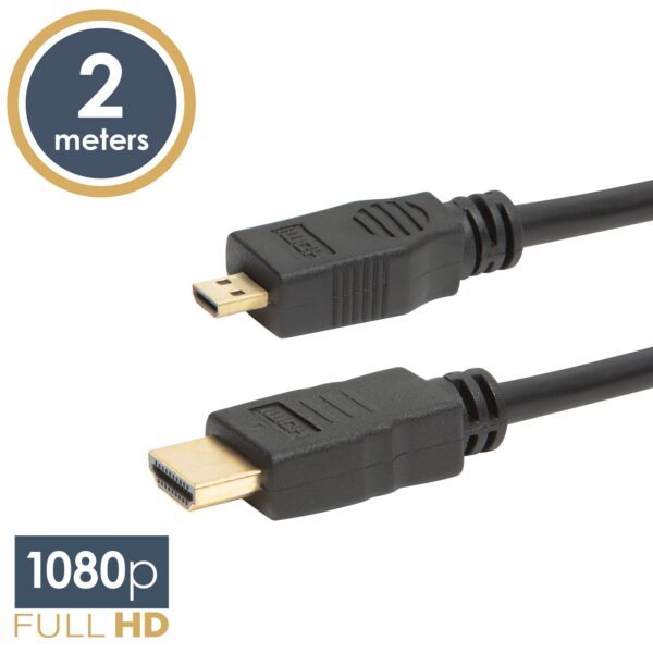 Micro HDMI kábel • 2 m  20317 Szerelt vezetékek