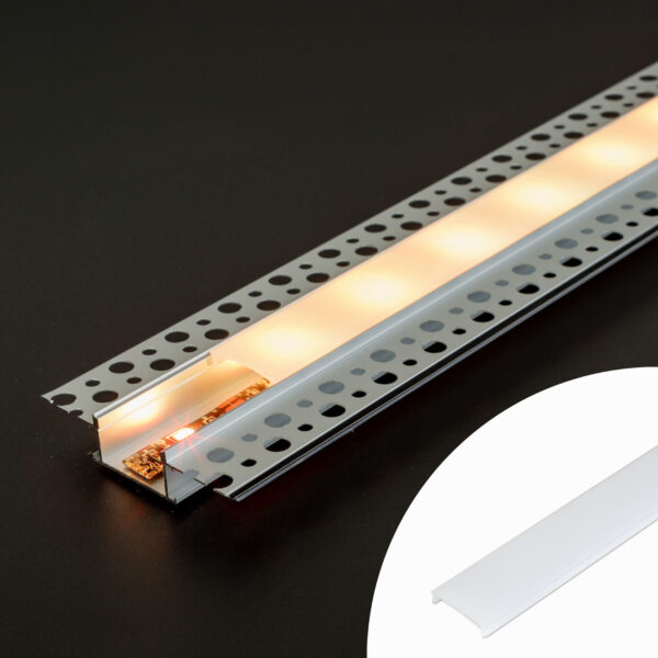 LED alumínium profil takaró búra – opál – 1000 mm (41026A1-hez)  41026M1 LED tartozékok