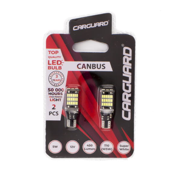 Autós LED – CAN131 – T10 (W5W) – 450 lm – can-bus – SMD – 5W – 2 db / bliszter  50778 Autós kiegészítők