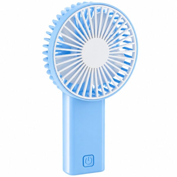 Kézi ventilátor – összehajtható – 2 x AA – 16 x 8,3 x 4,3 cm – kék/fehér  51106 Egyéb kert